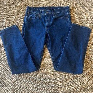 Madewell Dark Blue Slim Fit Cotton Jeans